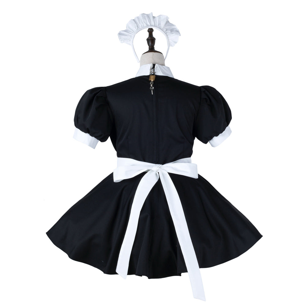 black cotton dress G2278