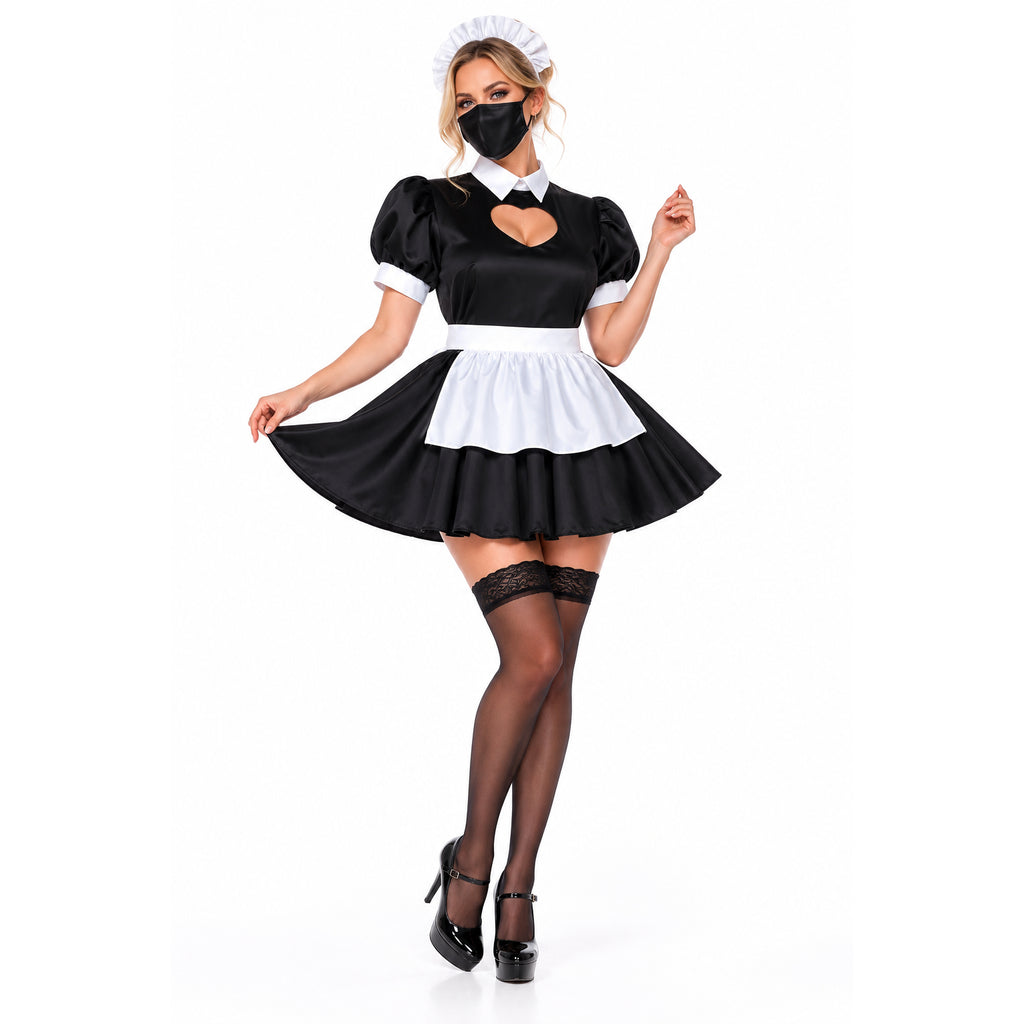black cotton dress G2278