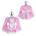 pink thin pvc dress G2284