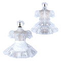 white clear pvc dress G2297
