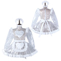 white clear pvc dress G2298