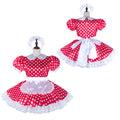 red satin dress G2306