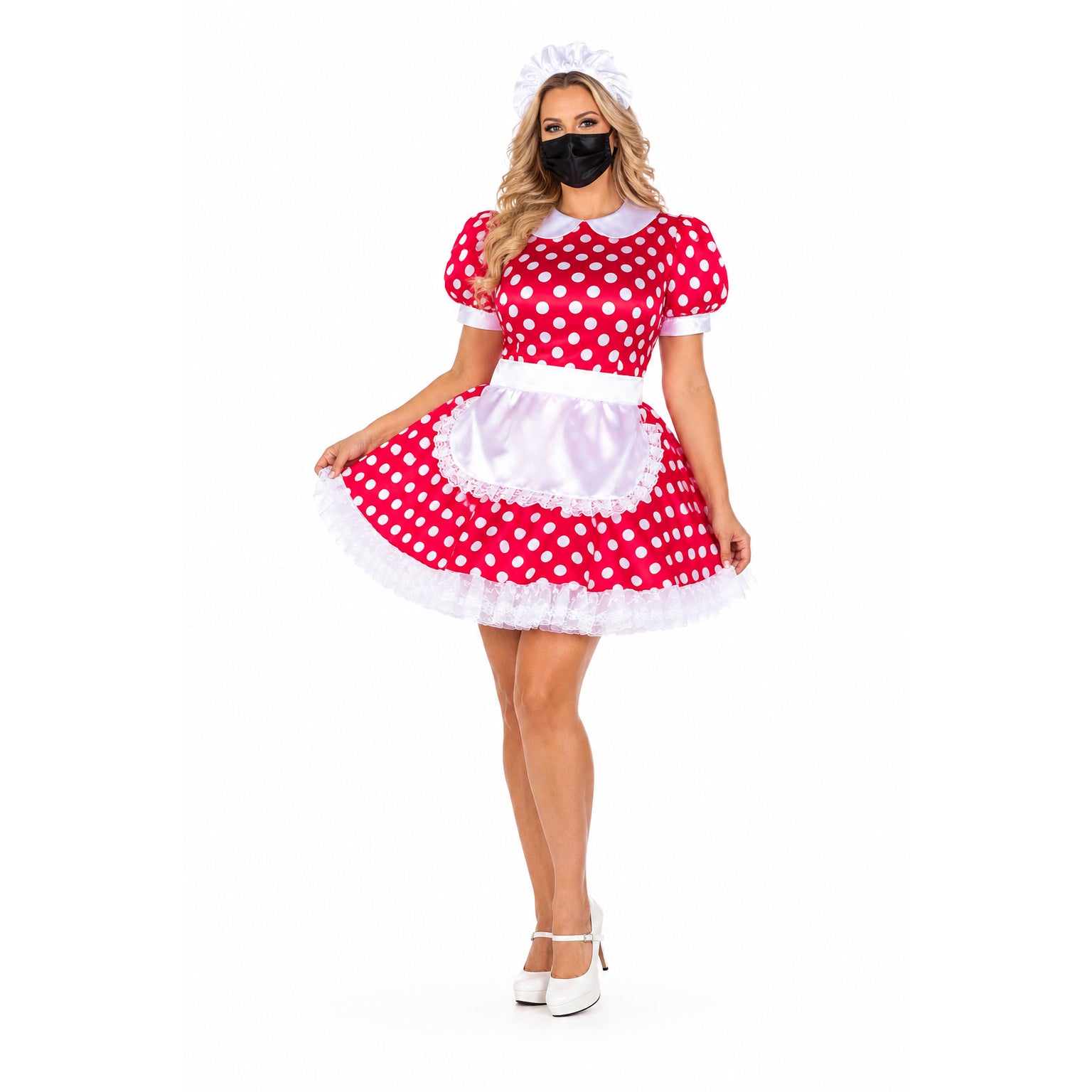 red satin dress G2306