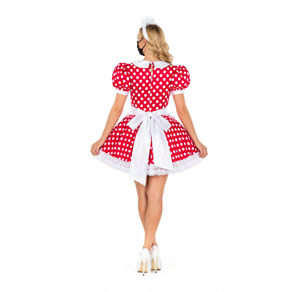red satin dress G2306