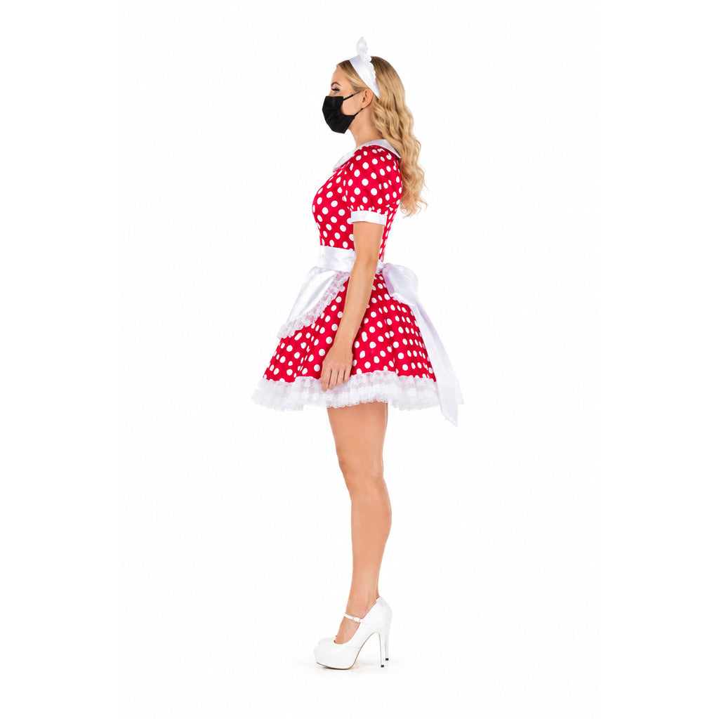 red satin dress G2306