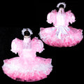 pink satin organza dress g2309