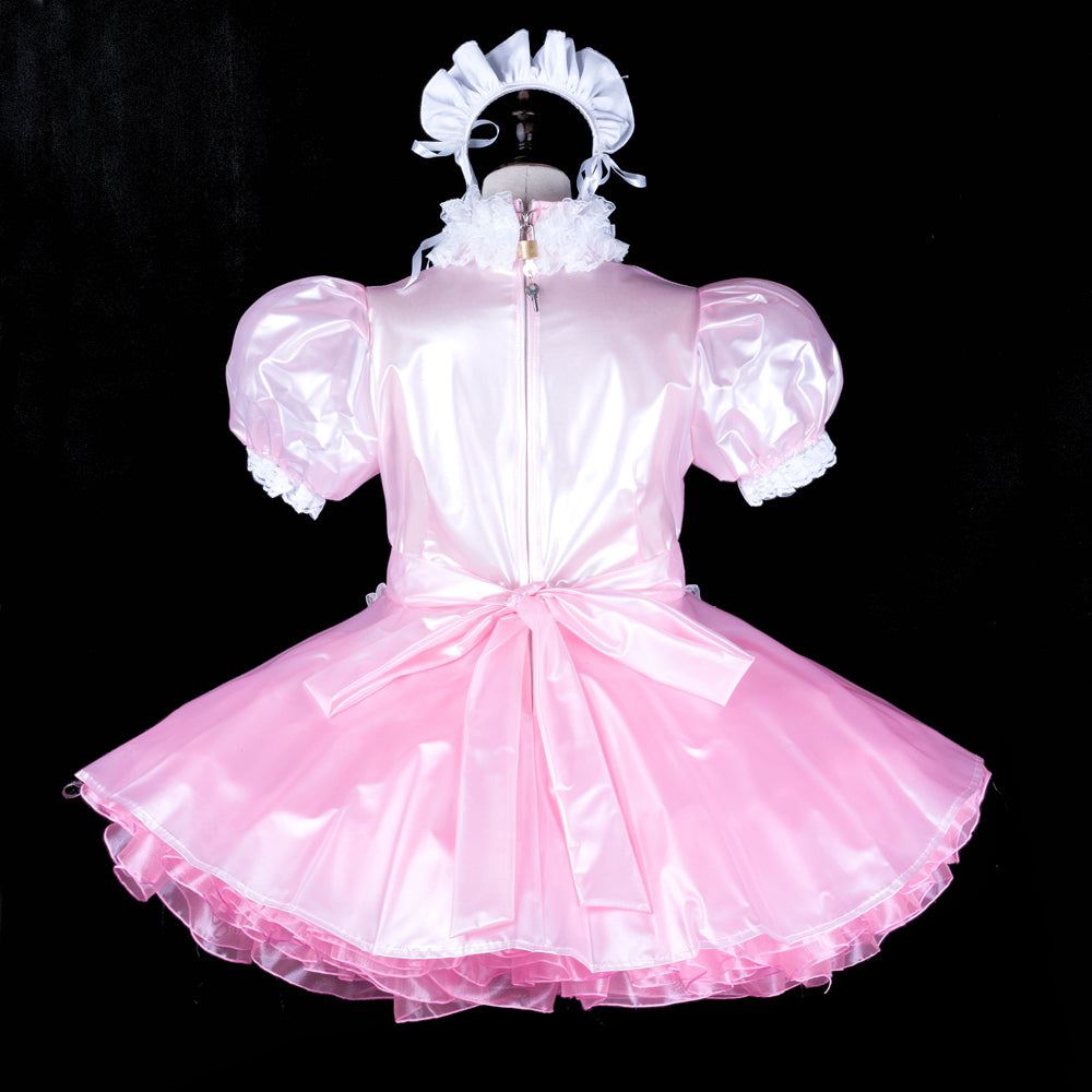 pink clear pvc dress G2316