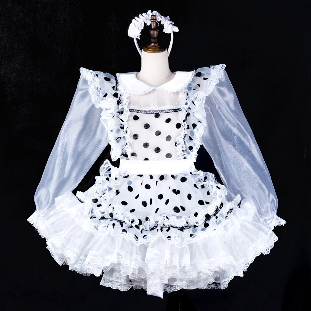 white organza dress G2324