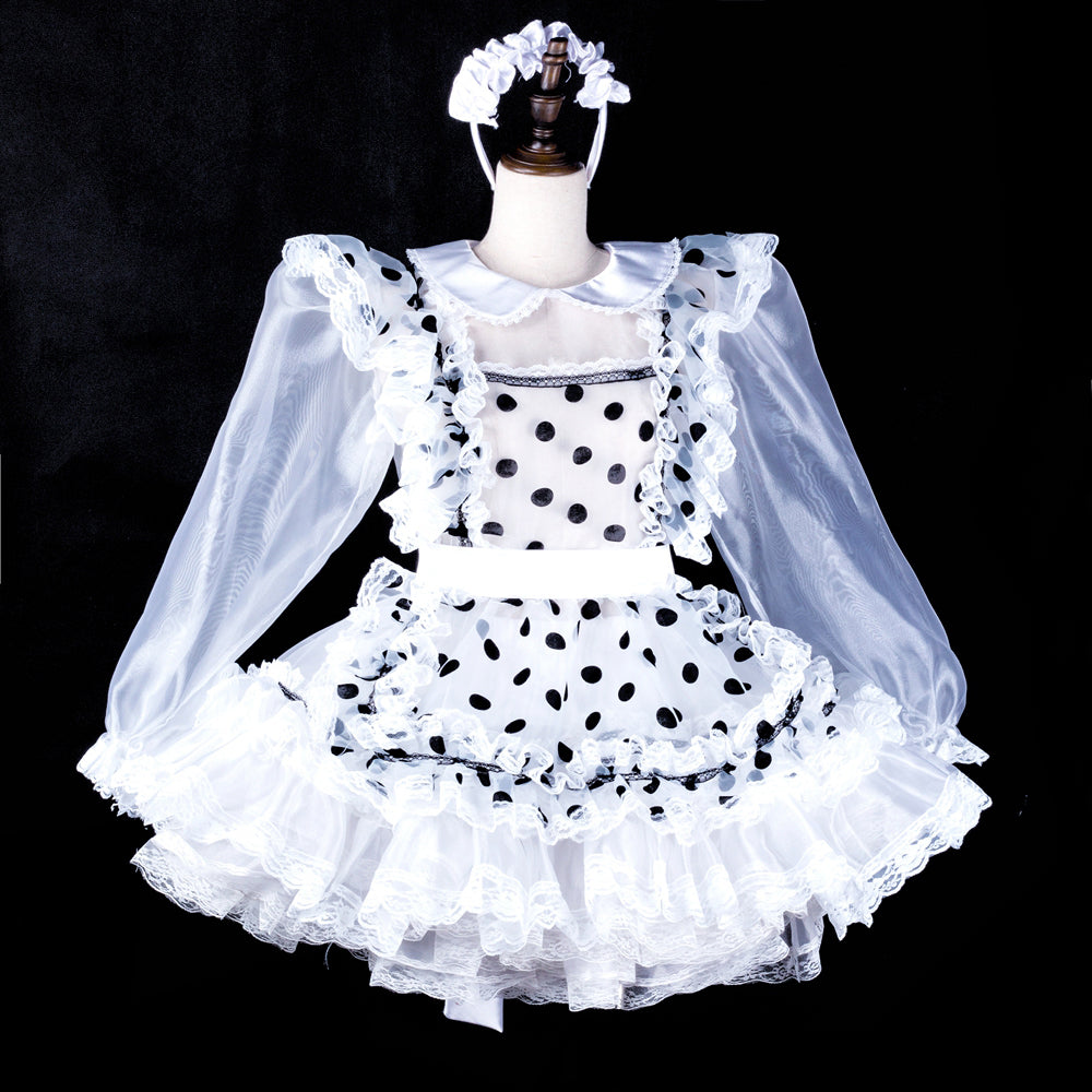 white organza dress G2324