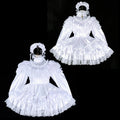 white satin dress G2327