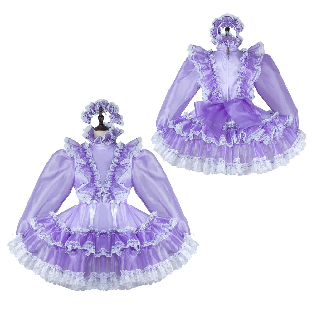 Lilac organza dress G2331