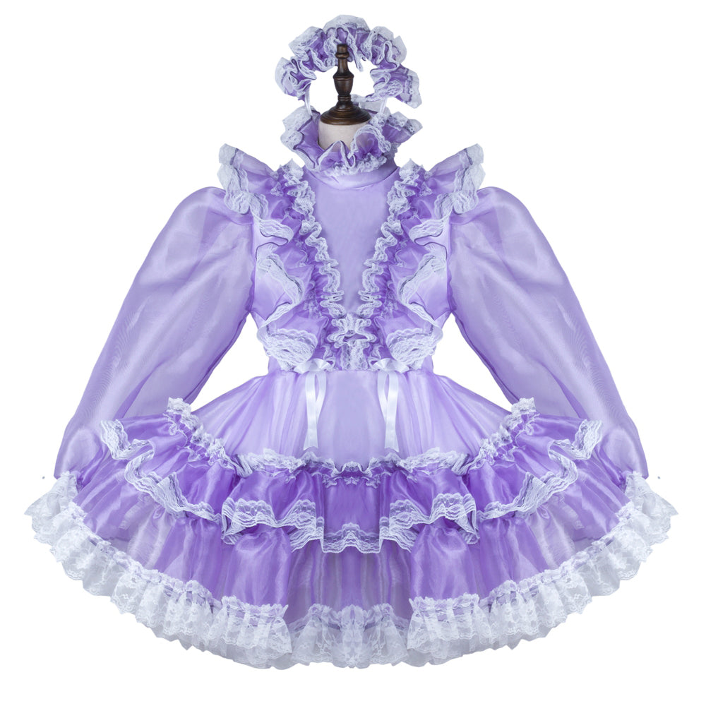 Lilac organza dress G2331