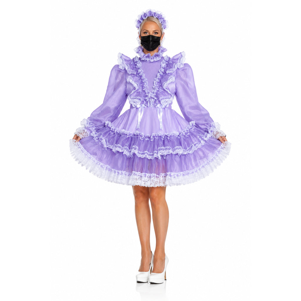Lilac organza dress G2331