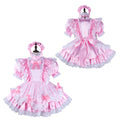 pink satin dress G2342