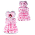 pink satin dress G2343