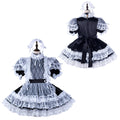 black satin lace dress G2344