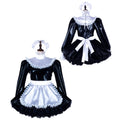 black thin pvc dress G2348
