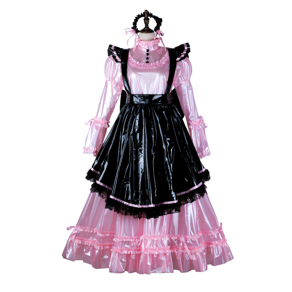 pink clear pvc dress G2352
