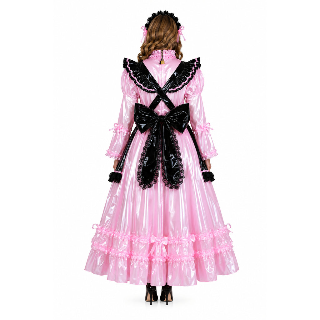 pink clear pvc dress G2352