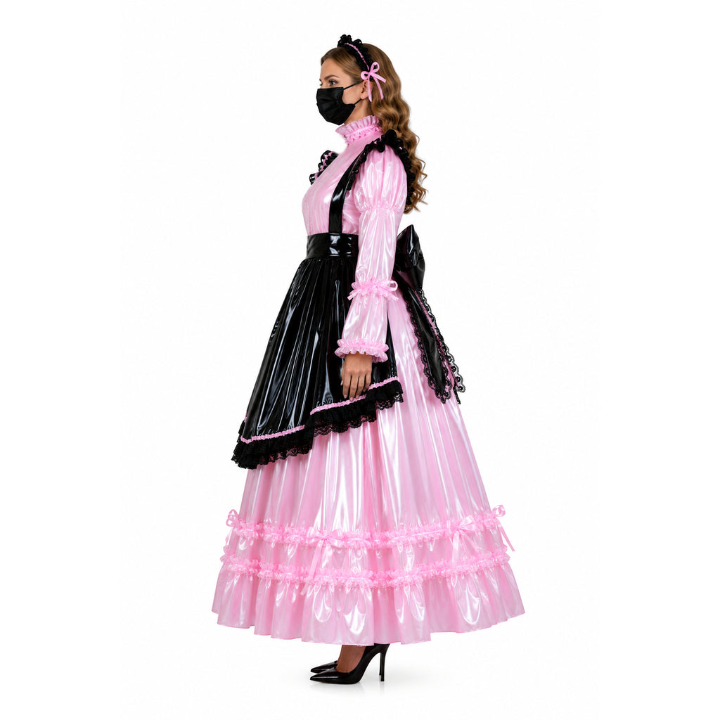 pink clear pvc dress G2352