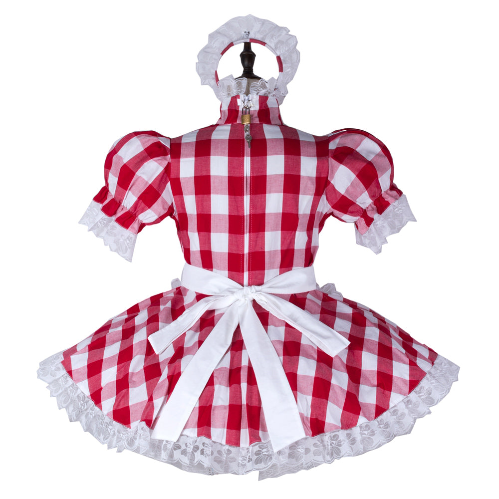 red cotton dress G2354