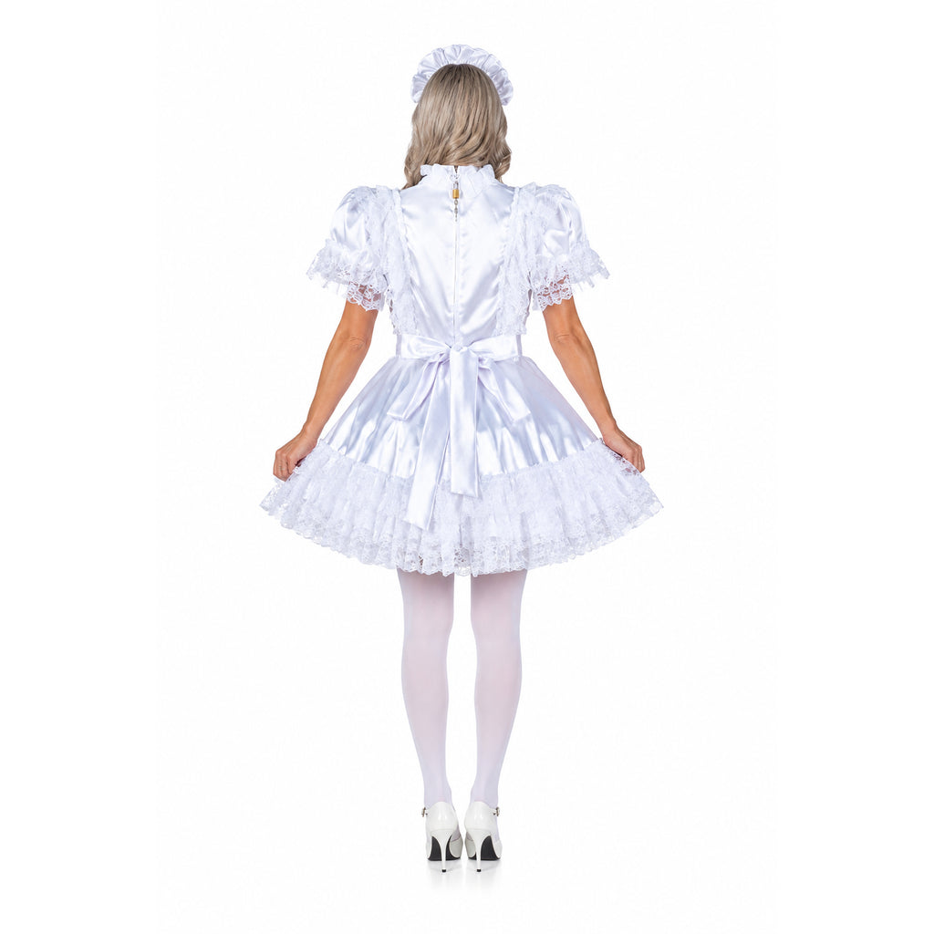 white satin dress G2358