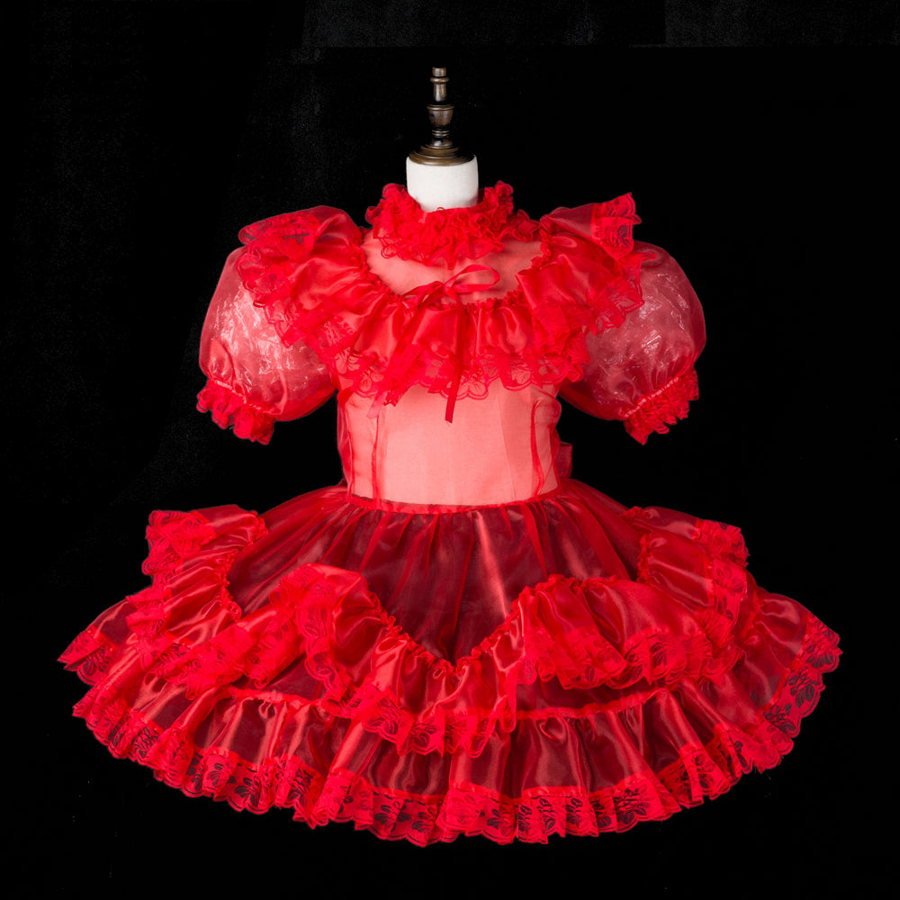 red organza dress G2362