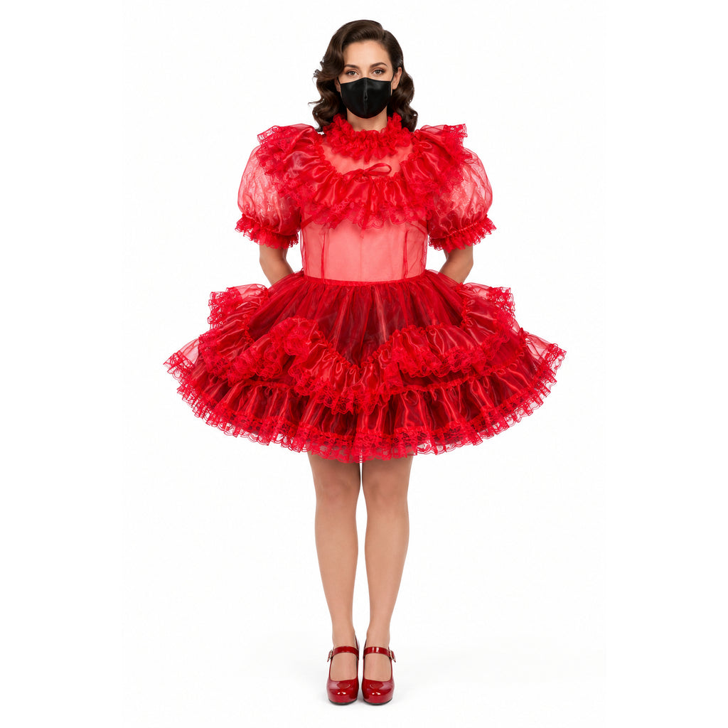 red organza dress G2362