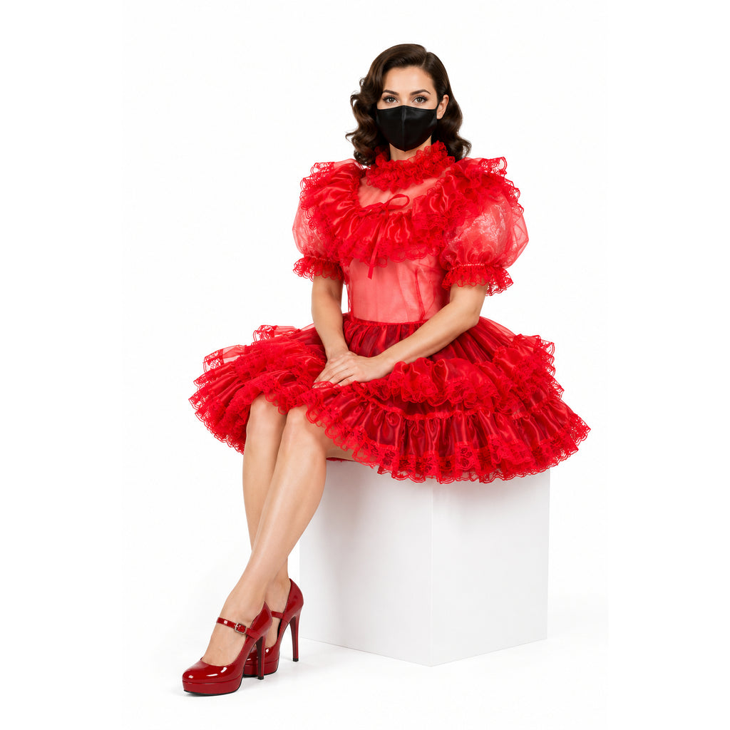 red organza dress G2362