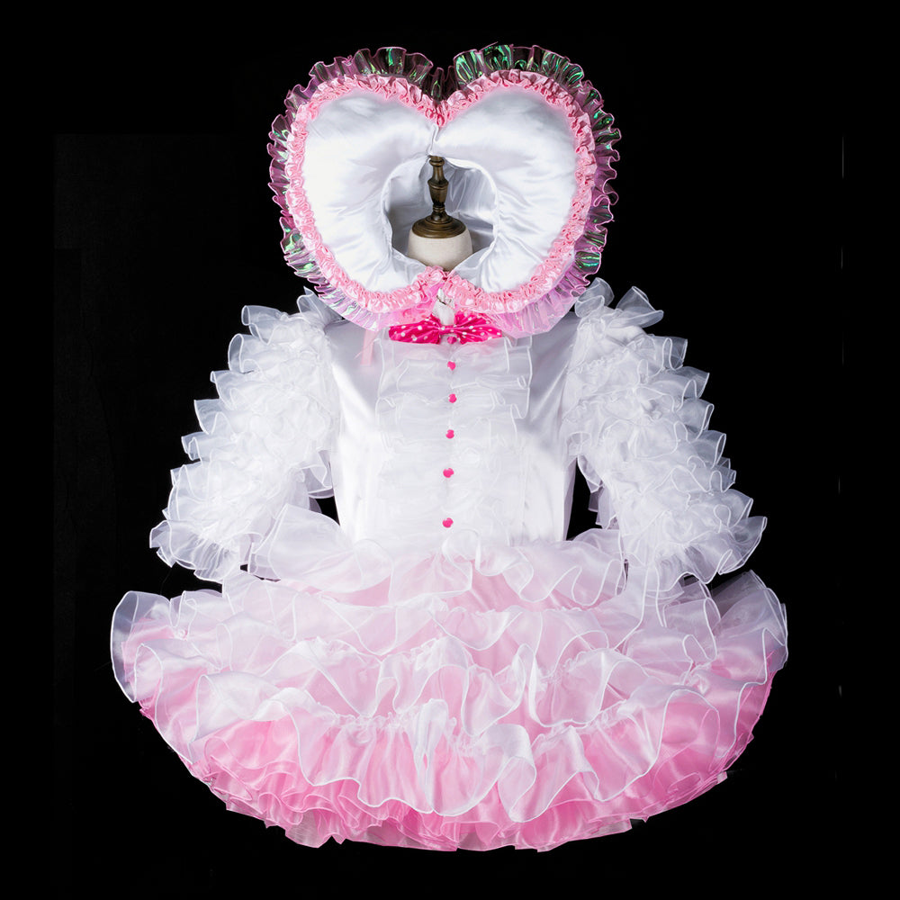 white satin dress G2398