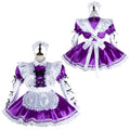 Purple satin dress G2405