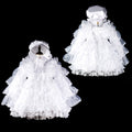 white satin organza dress G2408