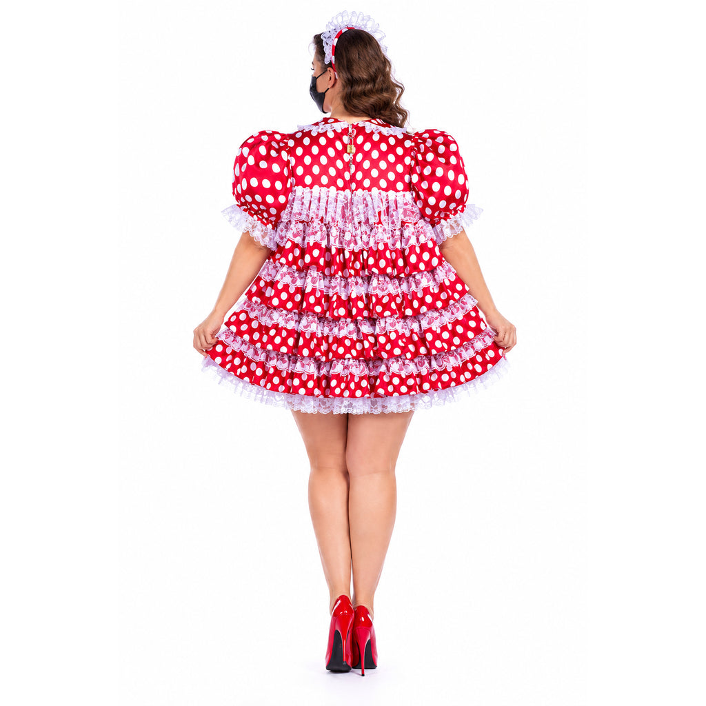 red satin dress G2414
