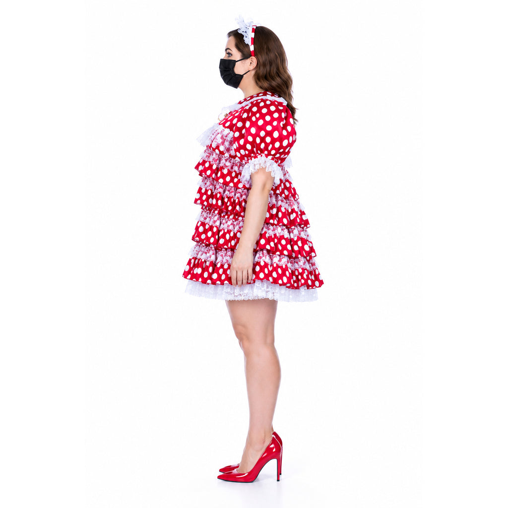 red satin dress G2414