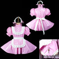 pink thin pvc dress G2418