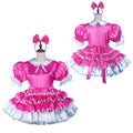 hot pink satin dress G2423