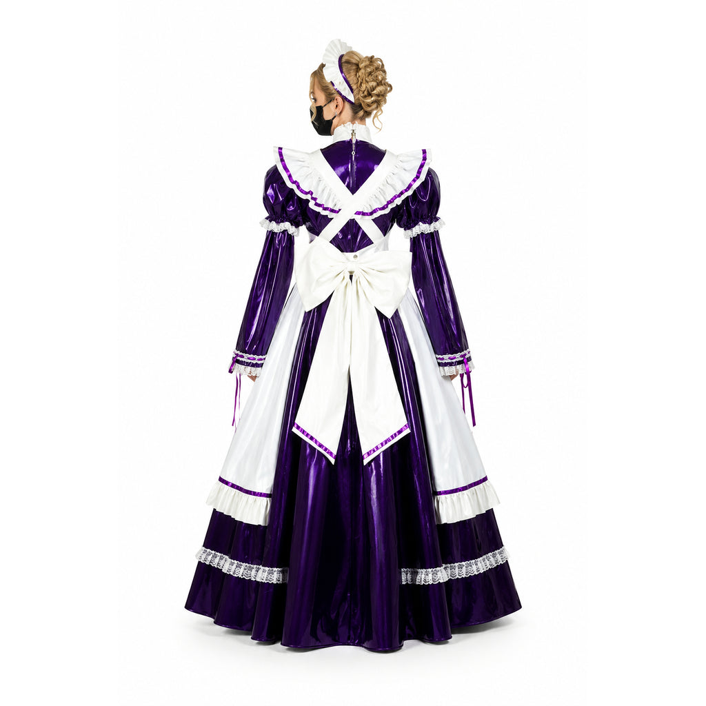 Purple Thin pvc dress G2436