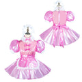 hot pink clear pvc dress G2438