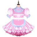 pink satin dress G2450