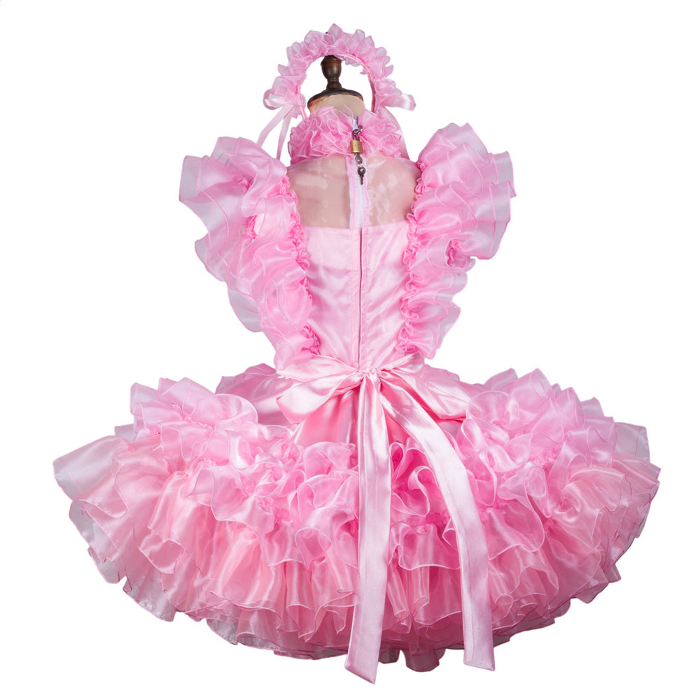 pink organza dress G2451