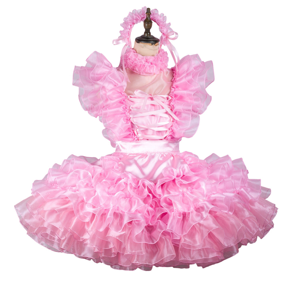 pink organza dress G2451