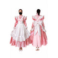 baby pink thin pvc dress G2456