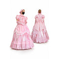 pink thin pvc dress G2458