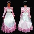 pinkes Satinkleid G272