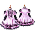 rosa Satin-Kleid G283