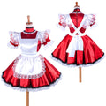 rotes Satinkleid G334