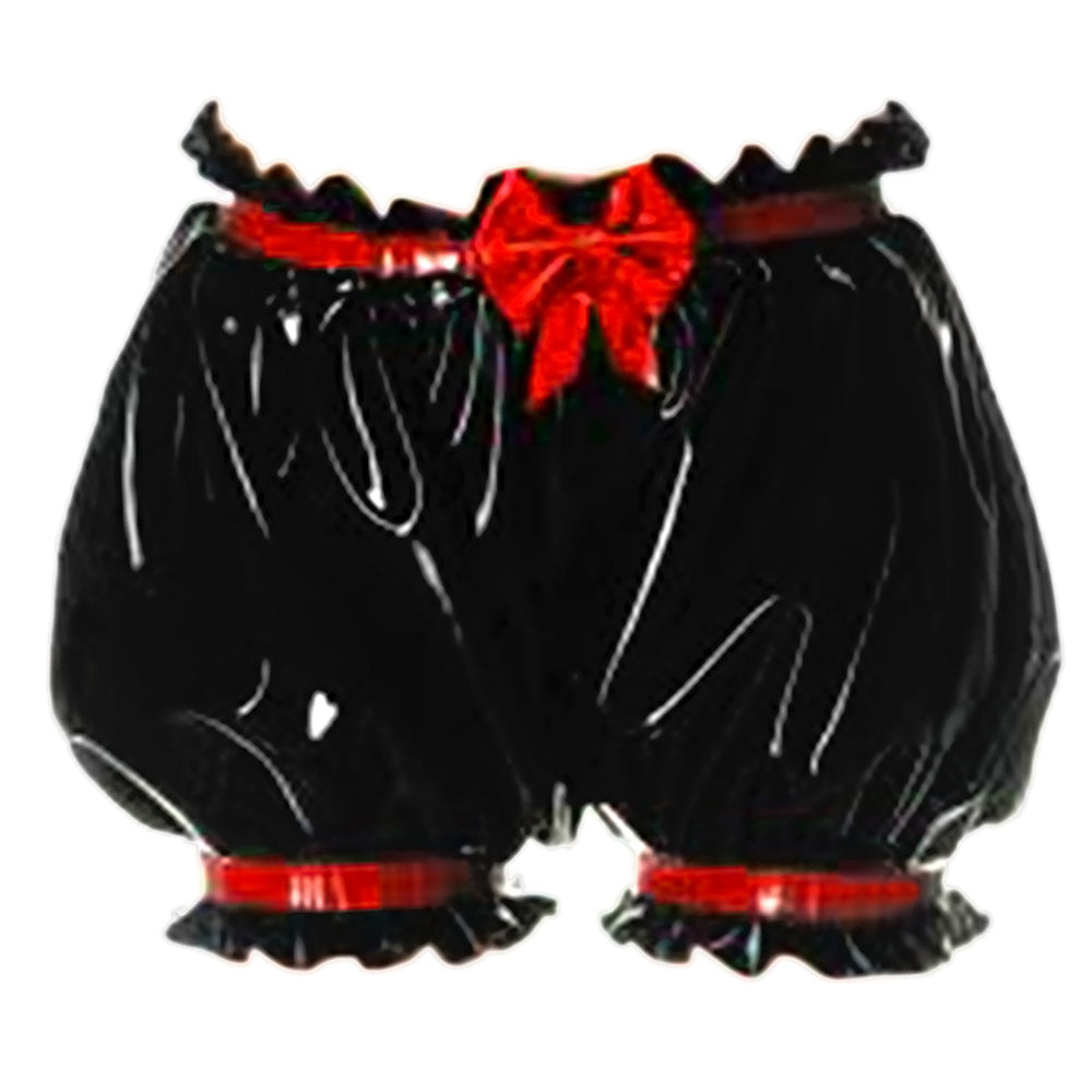black heavy pvc panties G3700