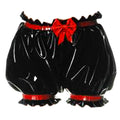 black heavy pvc panties G3700