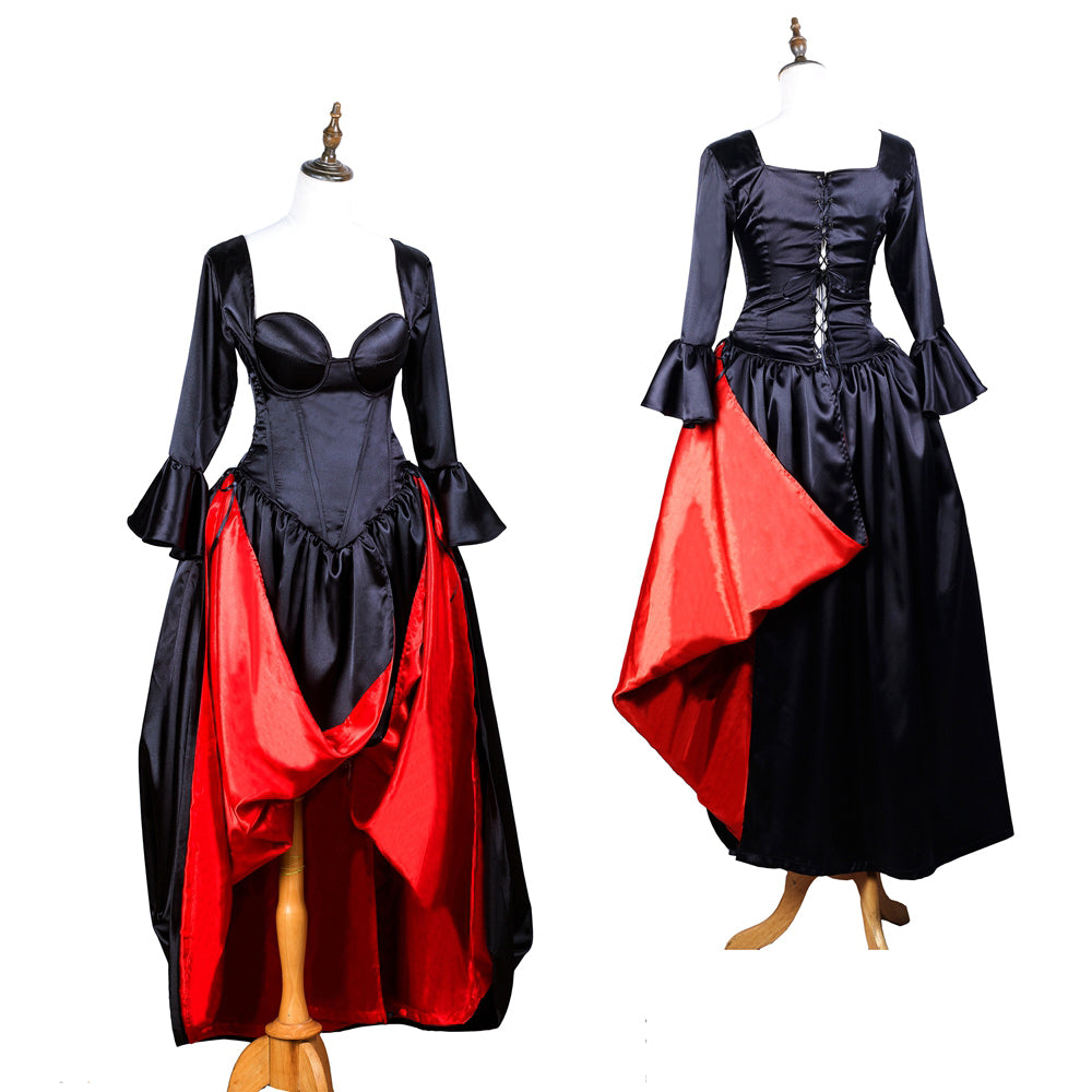black satin dress G3718