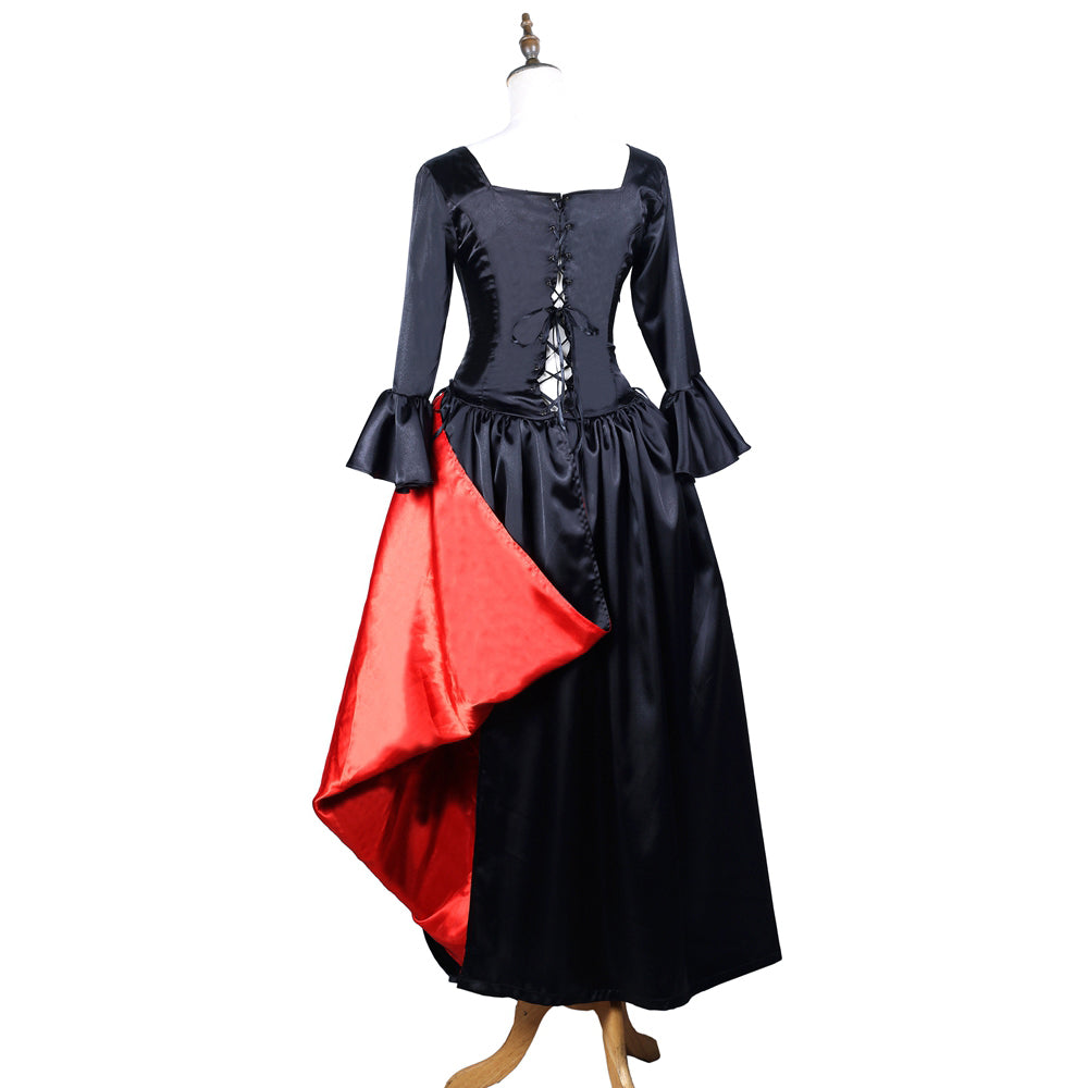 black satin dress G3718
